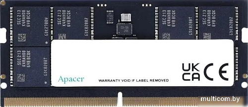 Оперативная память Apacer 8ГБ DDR5 SODIMM 5600 МГц FS.08G2C.RKH