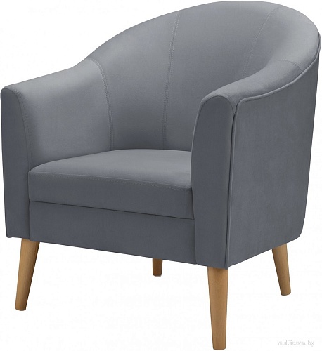 Интерьерное кресло Mio Tesoro Арти (Velutto 32/натуральное дерево)