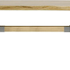 Кухонный стол Buro7 Арно 180 (с обзолом, дуб натуральный/серебро)