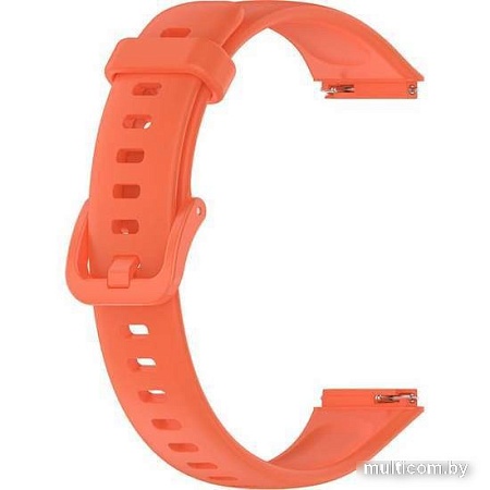 Ремешок Rumi силиконовый для Huawei Band 7 (оранжевый)