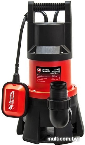 Дренажный насос Quattro Elementi Drenaggio 1300 F Grande