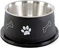 Миска ZooZooZoo Лапки и косточки SWT-6017-500/black (черный)