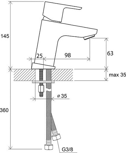 Смеситель Ravak 10° TD 012.00 [X070064]