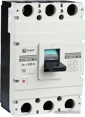 Выключатель автоматический EKF PROxima ВА-99М 630630А 3P 50кА mccb99-630-630m