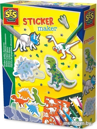 Набор для создания поделок/игрушек SES Creative Создай свою наклейку динозавра 14282