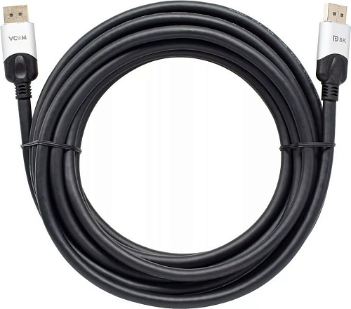 Кабель VCOM CG635-7.5M DisplayPort - DisplayPort (7.5 м, черный/серый)