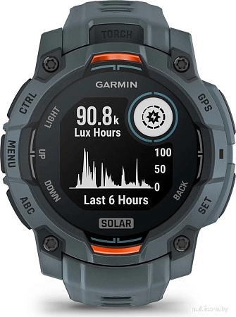 Умные часы Garmin Instinct 3 Solar 45 мм (серый)