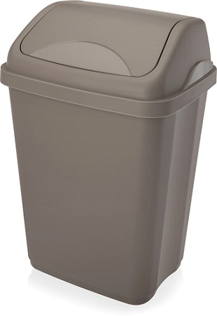 Мусорное ведро Эльфпласт Ultra EP589 (10 л, серо-коричневый)