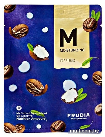 Frudia Маска тканевая Восстанавливающая с маслом ши 20 мл