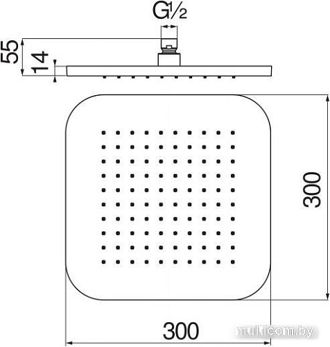 Верхний душ Nobili AD139/129CR