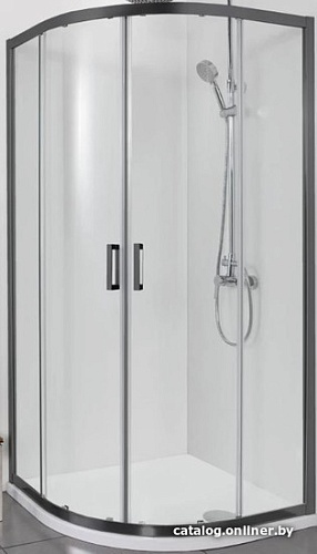 Душевой уголок Aquatek AQ ARI RO10020BL 100x100 (черный/прозрачное стекло)