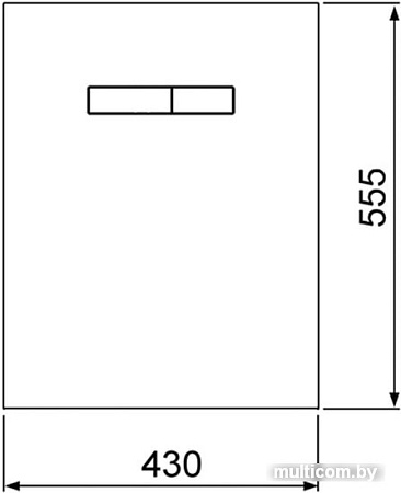 Панель смыва Tece Lux 9650005 (черный)
