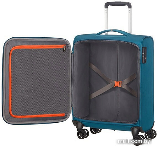 Чемодан-спиннер American Tourister Crosstrack Navy/Orange 55 см (4 колеса)