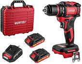 Дрель-шуруповерт Wortex BD 2025-1 DLi 1329838 (с 2-мя АКБ, кейс)