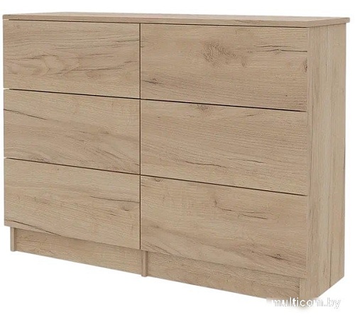 Комод Горизонт Нео 1050 6 ящиков (дуб золотой крафт)