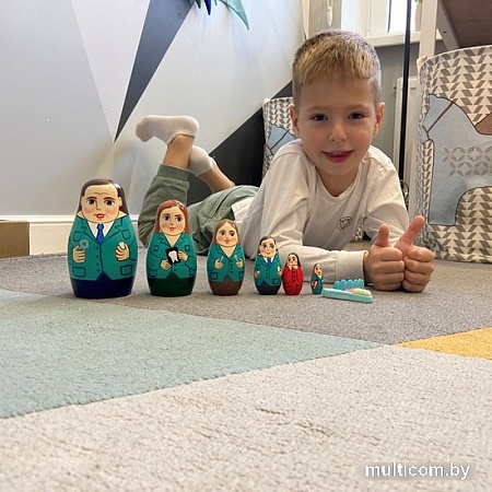 Развивающая игра Брестская Матрешка В виде персонала кабинета стоматолога (набор 7 шт)