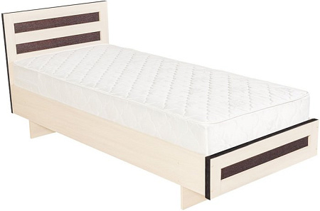 Кровать Mio Tesoro М2 КР-017.11.02-01 70x186 с матрасом Letto (дуб девон)
