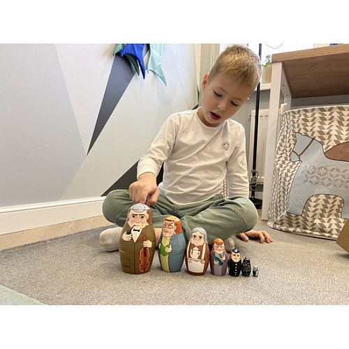 Развивающая игра Брестская Матрешка С Шерлоком Холмсом (набор 7 шт)