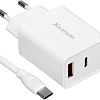 Сетевое зарядное Xenium X332 (белый)