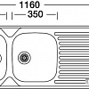 Кухонная мойка Kromevye Classic EC 138 КD