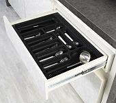 Лоток для столовых приборов Starax S-2284-A (антрацит)