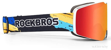 Горнолыжная маска (очки) RockBros SP160 (разноцветный/оранжевый)
