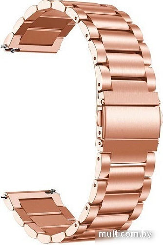 Браслет Rumi Heavy металлический 22 мм (красное золото)