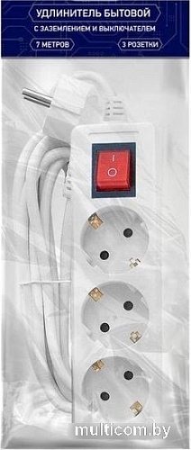 Удлинитель Tokov Electric TKE-C01-BU3-7-1-ZV