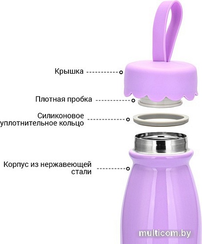 Фляга-термос Fissman 9644 450 мл (сиреневый)