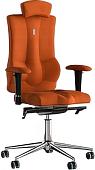Кресло Kulik System Elegance+ азур/хром с подголовником (оранжевый)