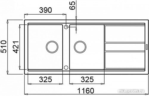 Кухонная мойка Elleci Best 500 Light Grey K97