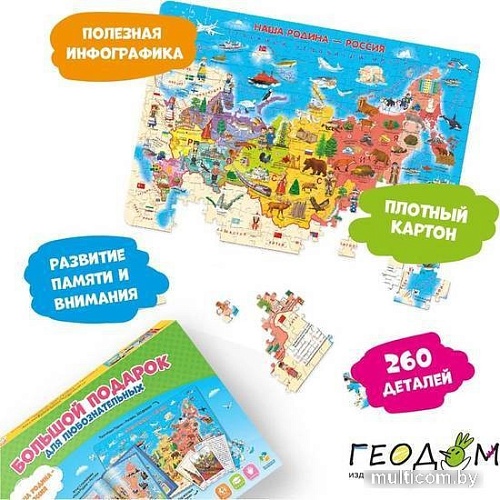 Мозаика/пазл ГеоДом Наша Родина-Россия 4607177453057
