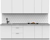 Готовая кухня Интермебель Микс Топ-9 2.6м (белый премиум/венато)