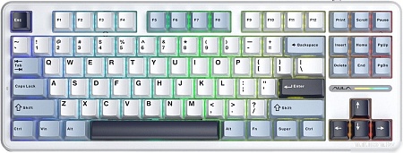 Клавиатура AULA F87 (белый/голубой/черный)