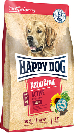 Сухой корм для собак Happy Dog NaturCroq Active 15 кг