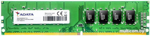Оперативная память A-Data Premier 4GB DDR4 PC4-19200 AD4U2400J4G17-S