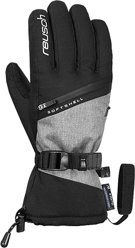 Горнолыжные перчатки Reusch Demi R-TEX XT 6331227-7688 (р-р 7.5, Black/Grey Melange)