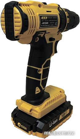 Дрель-шуруповерт Edon AD-18E (с 2-мя АКБ, кейс, набор оснастки)