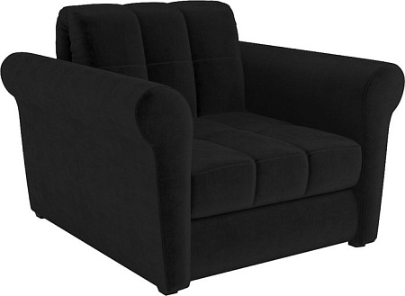 Кресло-кровать Мебель-АРС Гранд (велюр, черный НВ-178/17)