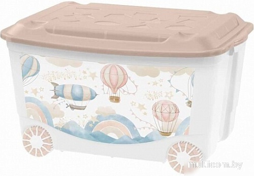 Ящик для хранения Пластишка 43138093252 (темно-бежевый)