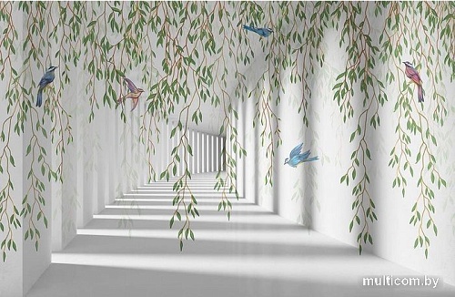 Виниловые обои Citydecor Flower Tunnel 3D 1 400x260