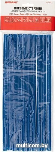 Клеевые стержни Rexant 09-1272 (10 шт, синий)