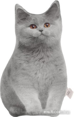 Декоративная подушка Mni Mnu Серый кот 4288785