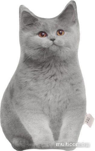 Декоративная подушка Mni Mnu Серый кот 4288785