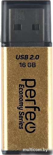 USB Flash Perfeo E03 16GB (золотистый)