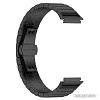 Браслет Rumi Snake металлический блочный для Huawei Band 7 (черный)