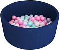 Сухой бассейн Romana Airpool ДМФ-МК-02.53.01 (темно-синий, 150 шариков)