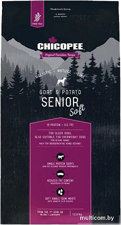 Сухой корм для собак Chicopee HNL Soft Senior Goat & Potato 12 кг