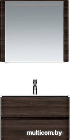 AM.PM Шкаф с зеркалом Sensation 80 M30MCR0801TF (правый, табачный дуб)