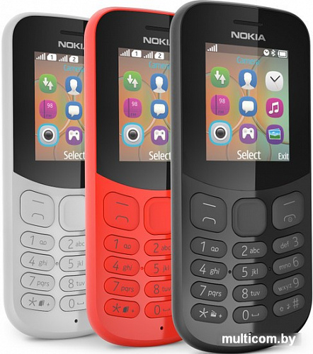 Мобильный телефон Nokia 130 Dual SIM (2017) (серый)